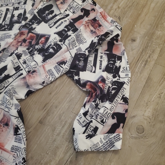 Karachic Newspaper Print Dress NWT - Picture 4 of 4